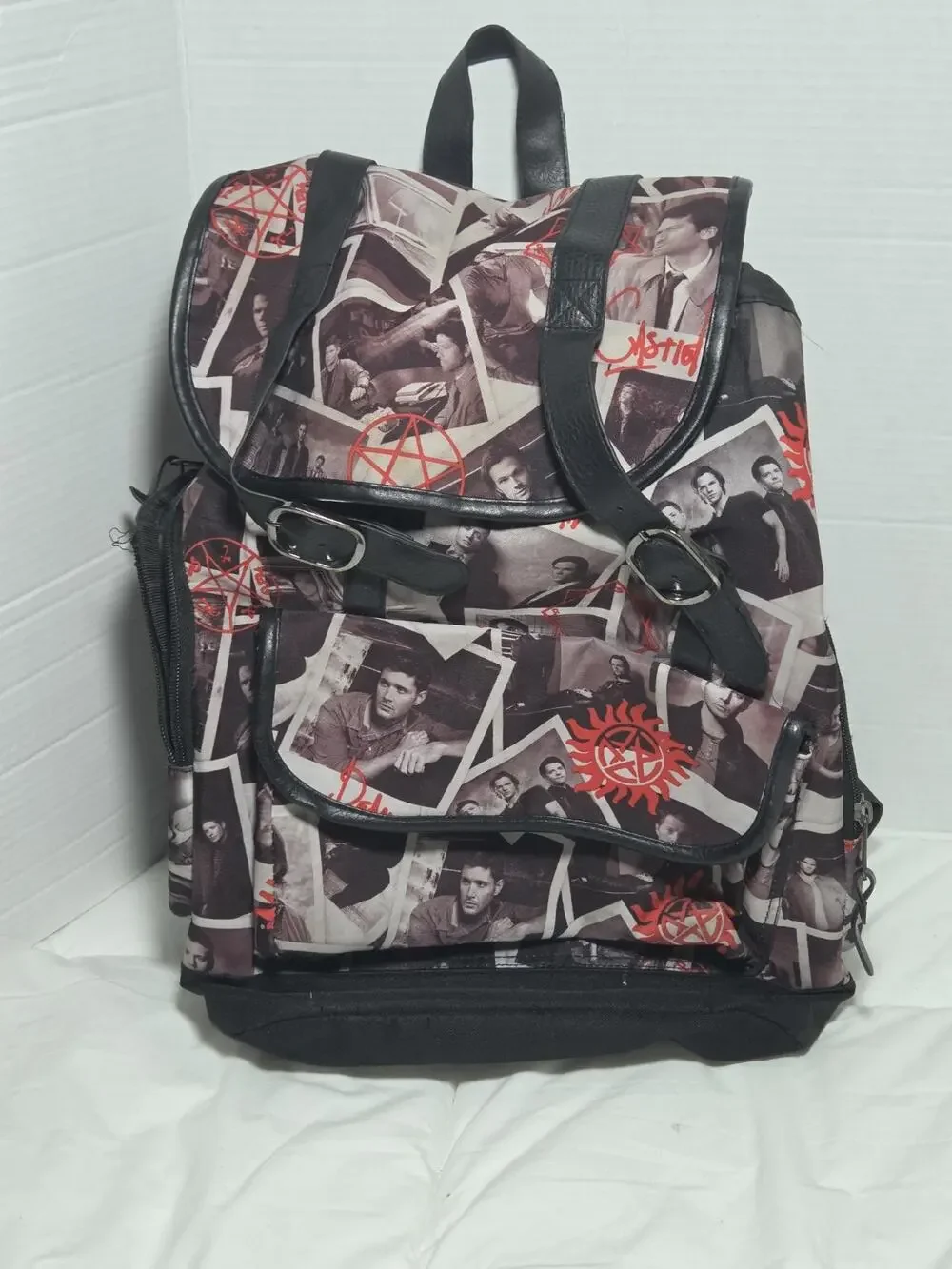 Supernatural SlouC Castiel Dean Backpack Join The Hunt Hot Topic Y2k Vtg Retired